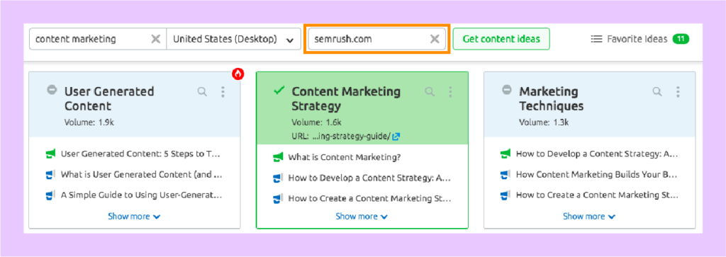 Semrush Content Marketing Toolkit