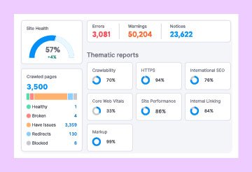 Semrush Site Audit Feature